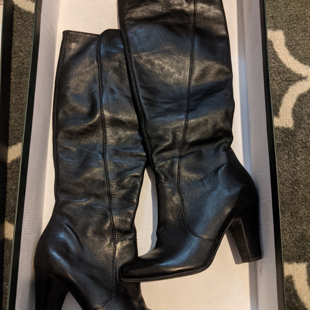 Michael Shannon Tall Leather Boots Size 5